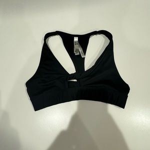 Black PINK twist front sports bra